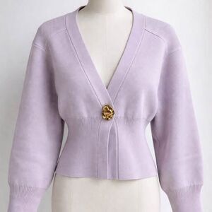Urban Revivo Lilac Sweater Cardigan